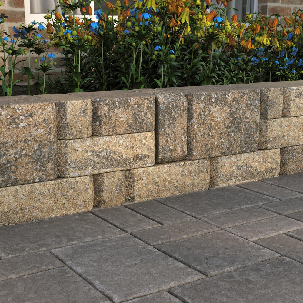Pavestone SplitRock DoubleMedium 7 in. x 7 in. x 7 in. Yukon Concrete Garden Wall Block (72 Pcs. / 24.5 Face ft. / Pallet)
