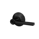 Latitude Matte Black Keyed Entry Door Lever - Super Arbor