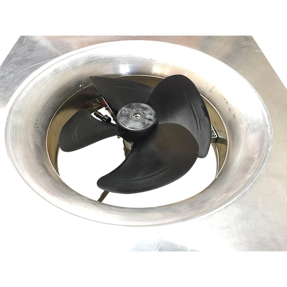 1280 CFM Aluminum Hybrid (Solar/Electric) Powered Gable Mount Gable Louver Vent - Super Arbor