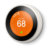 Nest Learning Thermostat 3rd Gen in White and Google Nest Temperature Sensor - Super Arbor