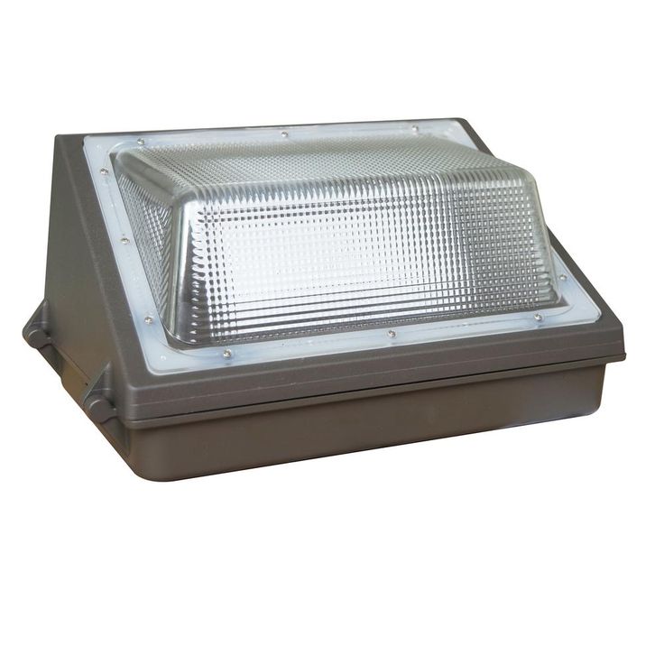 80-Watt Bronze Outdoor Integrated LED Industrial-Grade Wall Pack Light