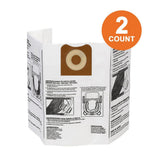 High-Efficiency Size A Dust Bags for 12 Gal. to 16 Gal. RIDGID Wet/Dry Vacs (2-Pack) - Super Arbor