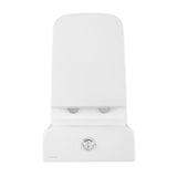 Carre 1-Piece 0.8/1.28 GPF Dual Flush Square Toilet in White, Seat Included - Super Arbor