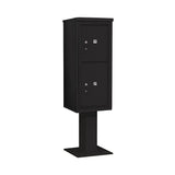 3400 Series Black Mount 4C Pedestal Mailbox with 20 MB1 Doors/2 PL - Super Arbor