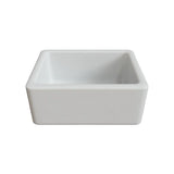 La Toscana Farmhouse Apron-Front Fireclay 27 in. Single Basin Kitchen Sink in White