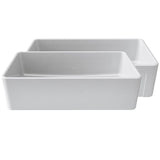 La Toscana Farmhouse Apron-Front Fireclay 27 in. Single Basin Kitchen Sink in White
