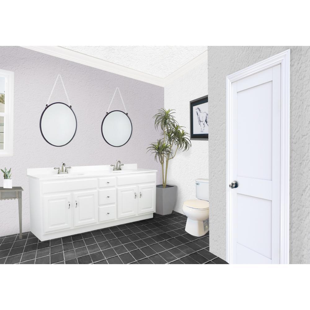 Concord RTA 72 in. W x 21 in. D Bath Vanity Cabinet Only in White Gloss - Super Arbor