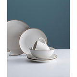 Classic 12-Piece Casual White Stoneware Dinnerware Set (Service for 3)