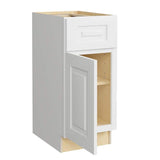 Home Decorators Collection Grayson 15 in. W x 24 in. D x 34.5 in. H Assembled Plywood Base Kitchen Cabinet in Pacific White with Soft Close LH