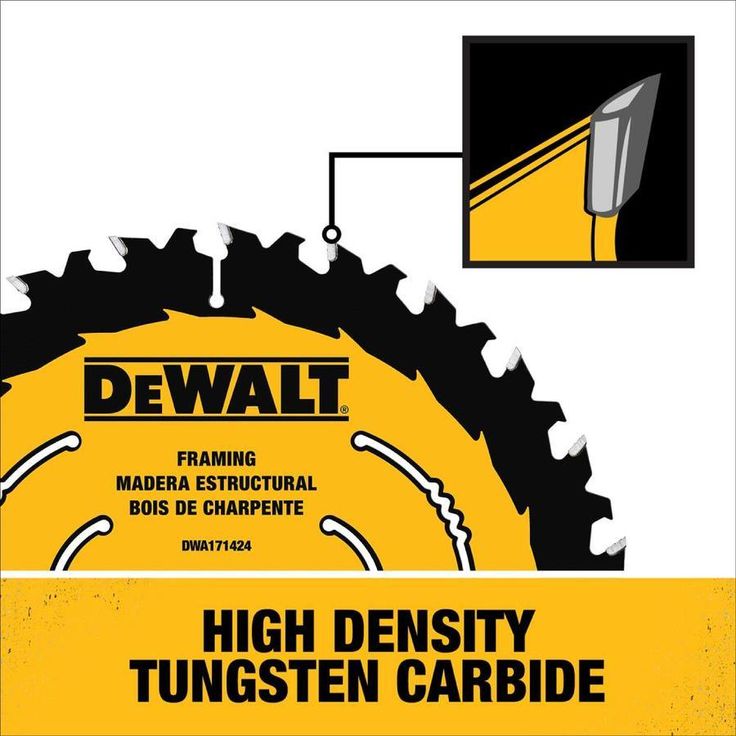 DEWALT 7-1/4-in 60-Tooth Tungsten Carbide-Tipped Steel Circular Saw Blade