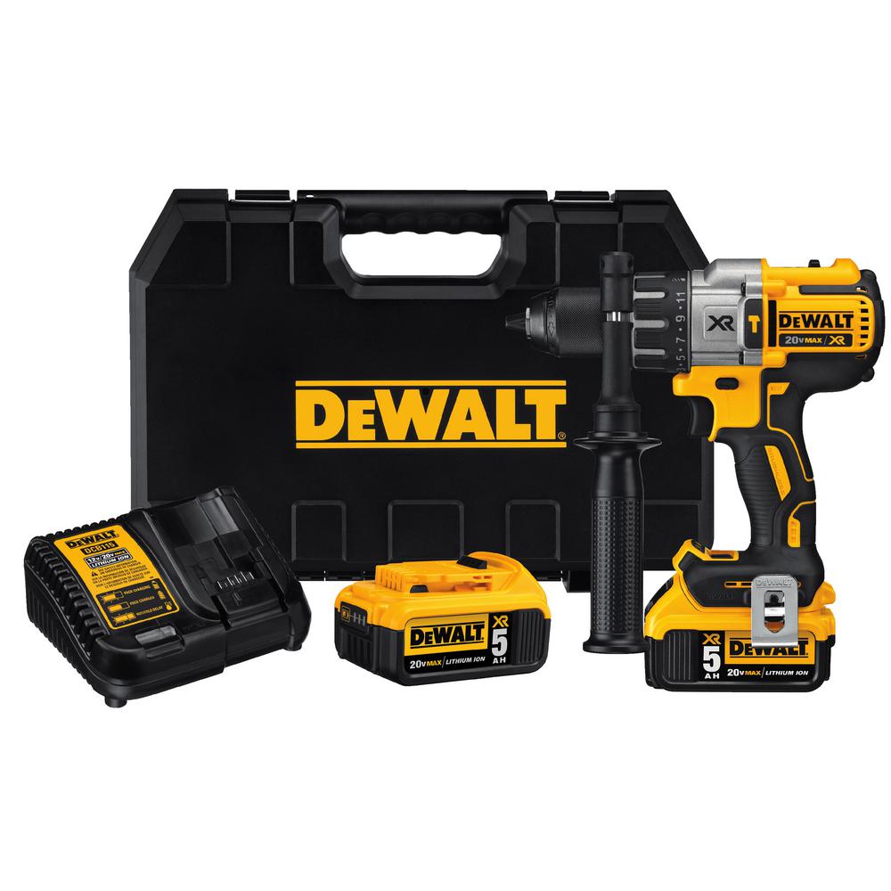 20-Volt MAX XR Lithium-Ion Cordless Premium 1/2 in. Brushless Hammer Drill Kit with Bonus 142-Piece Mechanics Tool Set