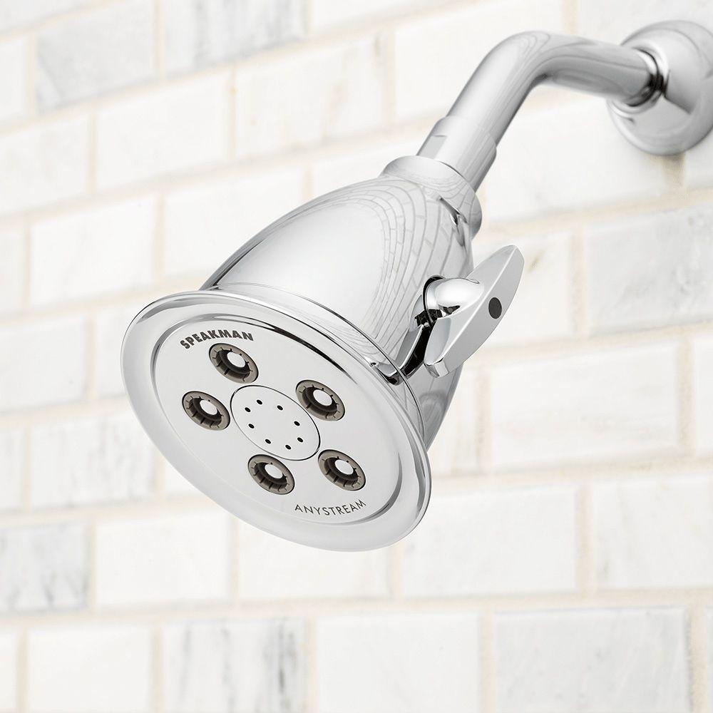 3-Spray 4.1 in. Single Wall MountHigh Pressure Fixed Adjustable Shower Head in Polished Chrome - Super Arbor