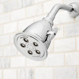 3-Spray 4.1 in. Single Wall MountHigh Pressure Fixed Adjustable Shower Head in Polished Chrome - Super Arbor