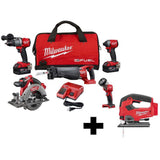 M18 FUEL 18-Volt Lithium-Ion Brushless Cordless Hammer Drill and Impact Driver Combo Kit (2-Tool) with Impact Wrench - Super Arbor
