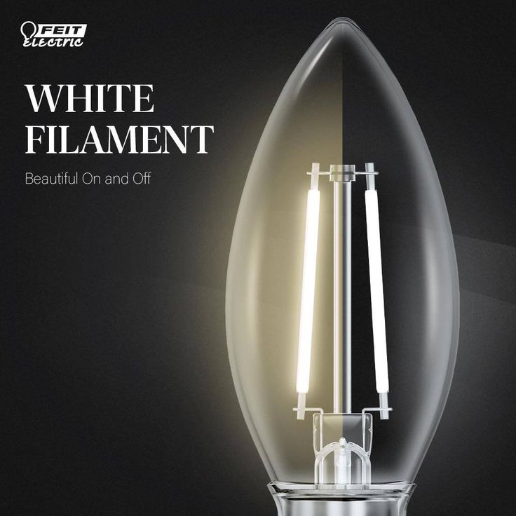 Feit Electric 25-Watt Equivalent (2700K) B10 Dimmable Filament LED Clear Glass Light Bulb, Soft White (12-Pack)