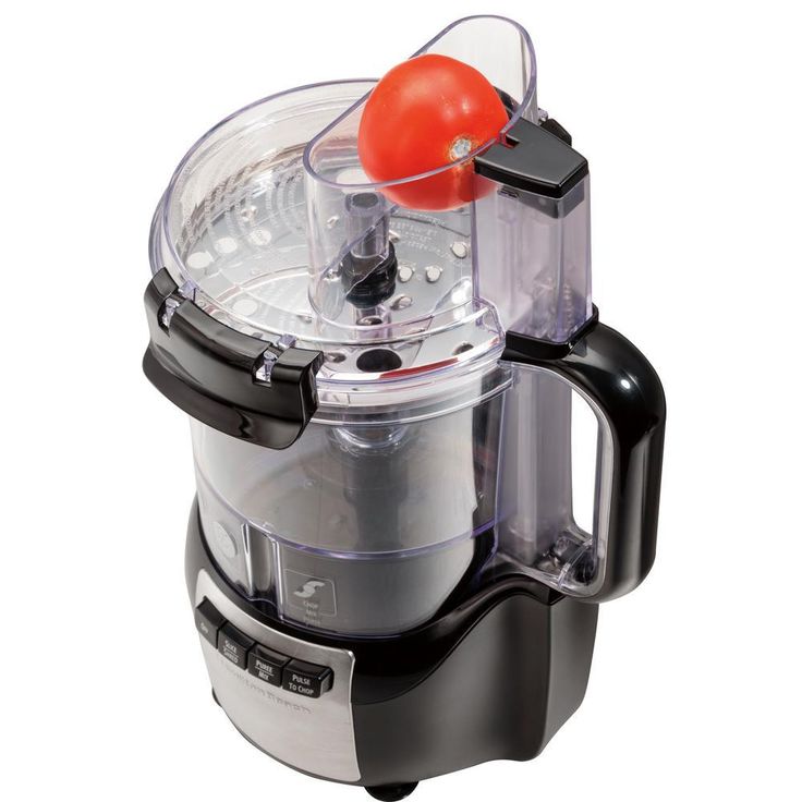 Stack and Snap 10-Cup 3-Speed Black Food Processor