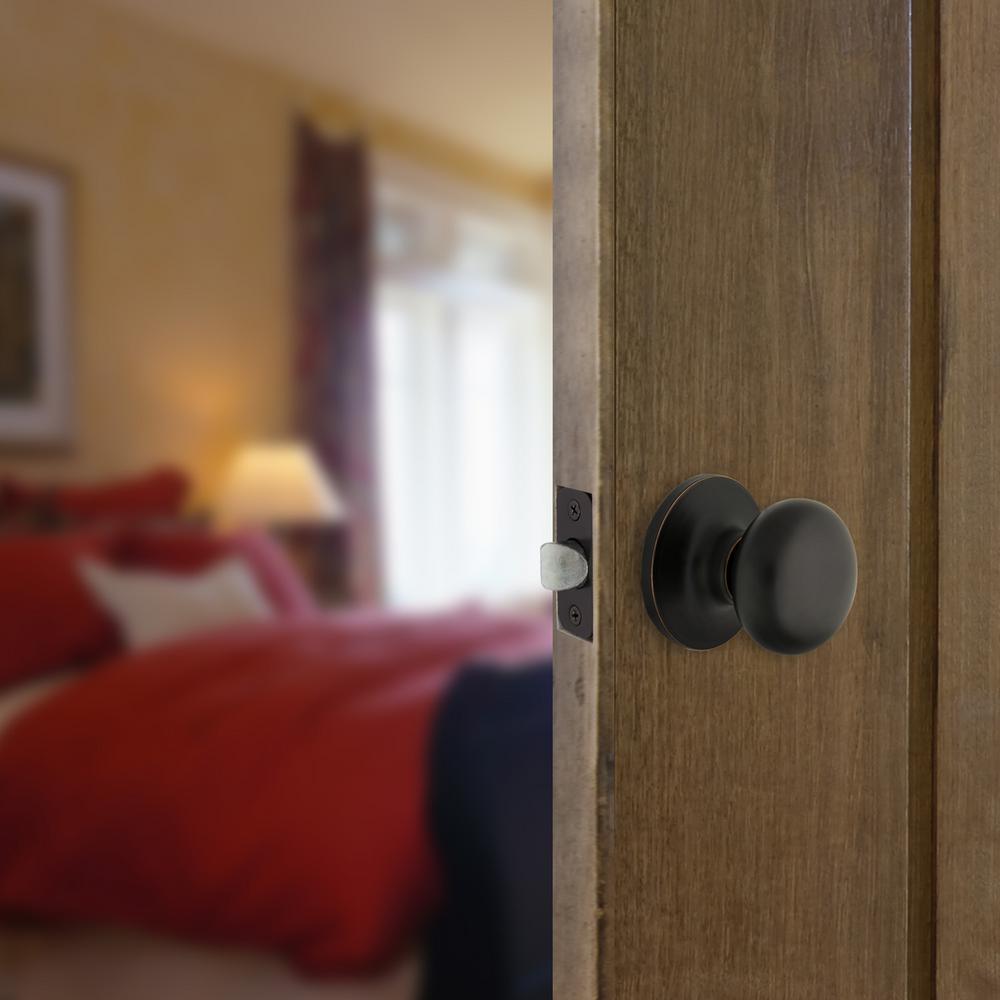 Round Aged Bronze Hall and Closet Door Knob - Super Arbor