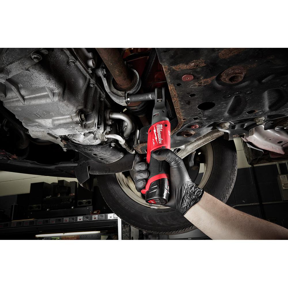 M12 FUEL 12-Volt Lithium-Ion Brushless Cordless Stubby 3/8 in. Impact Wrench and Ratchet Kit (Tool-Only Kit) - Super Arbor