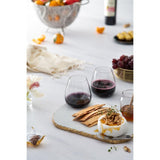 18.2 oz. Black Swan Stemless Red Wine Glasses (Set of 4)