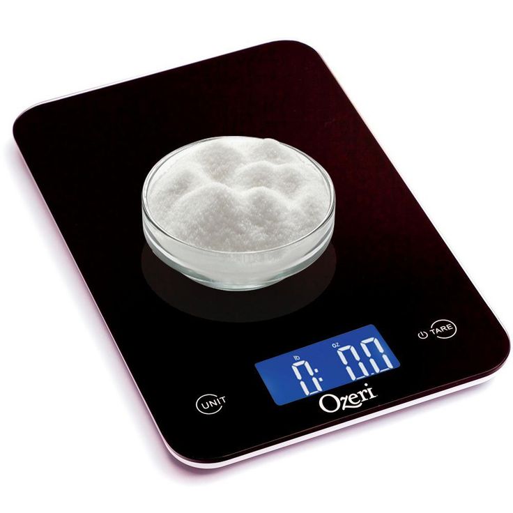 Touch Professional Digital Kitchen Scale (12 lbs. Edition), Tempered Glass in Elegant Black