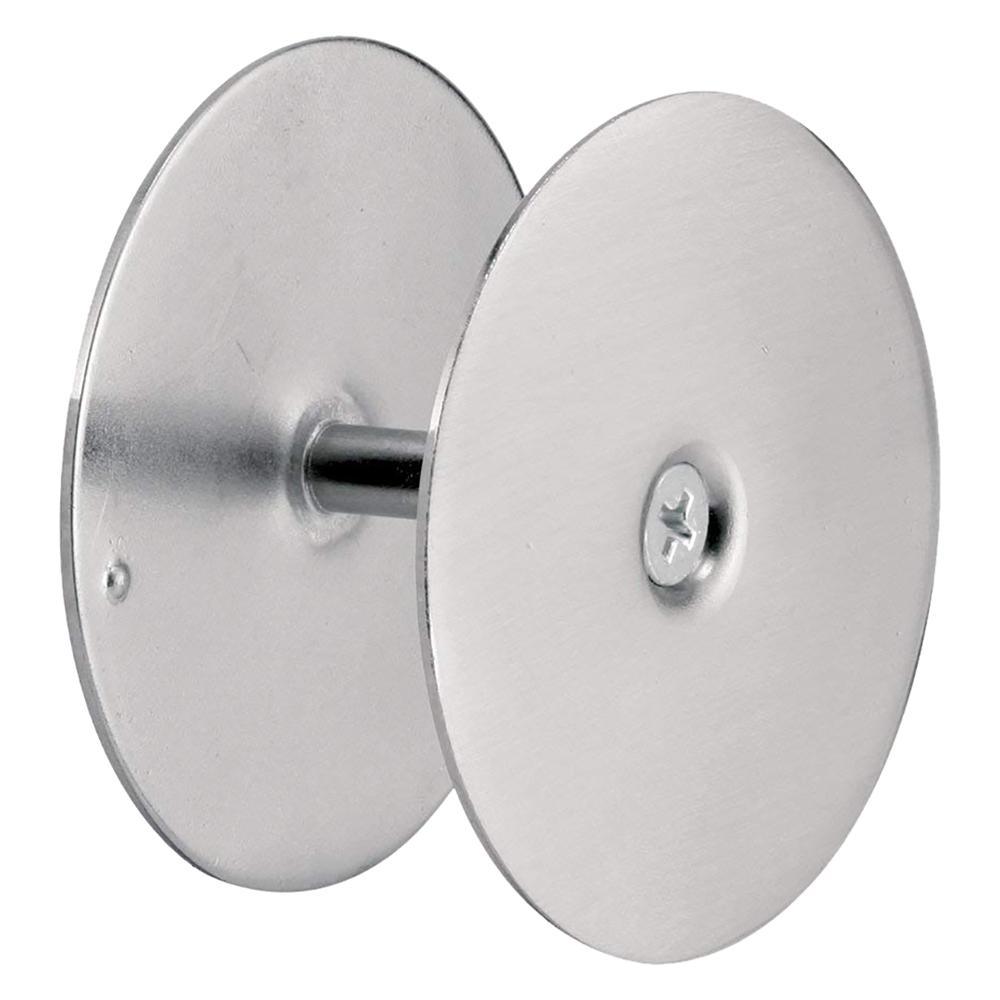 Door Hole Cover Plate, 2-5/8 in. Diameter, Satin Nickel - Super Arbor