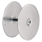 Door Hole Cover Plate, 2-5/8 in. Diameter, Satin Nickel - Super Arbor