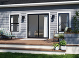 RELIABILT 150 Series New Construction 35-1/2-in x 71-1/2-in x 3-1/4-in Jamb Black Vinyl Dual-pane Single Hung Window Half Screen Included