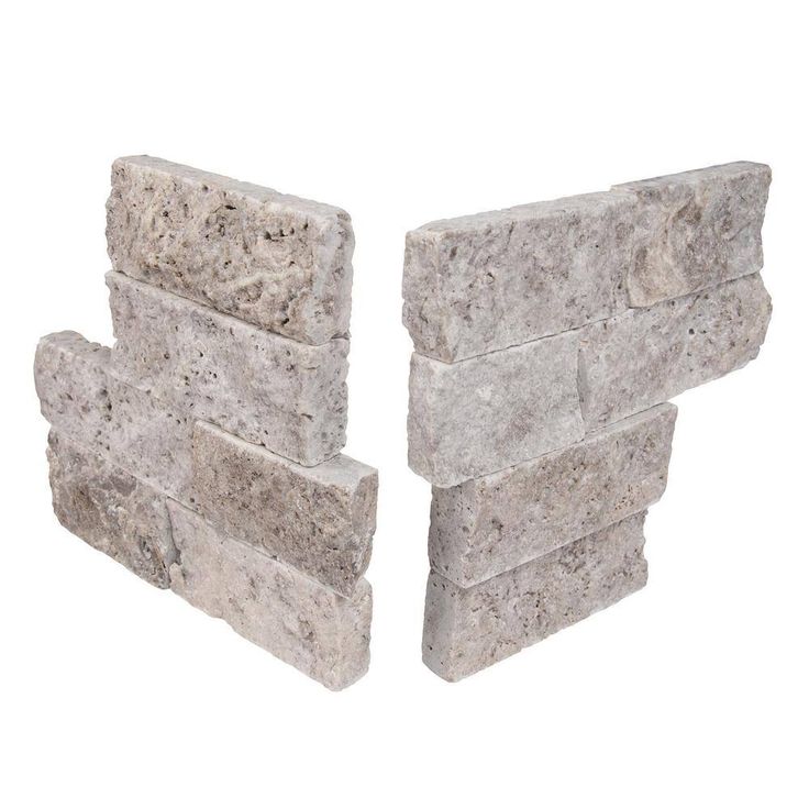 MSI Trevi Gray Ledger Corner 6 in. x 6 in. x 6 in. Natural Travertine Wall Tile (2.5 sq. ft./Case)