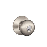 Plymouth Bright Brass Keyed Entry Door Knob - Super Arbor