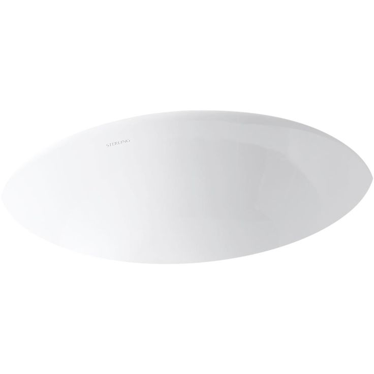 STERLING Wescott Under-Mounted Vitreous China Bathroom Sink in White with Overflow Drain