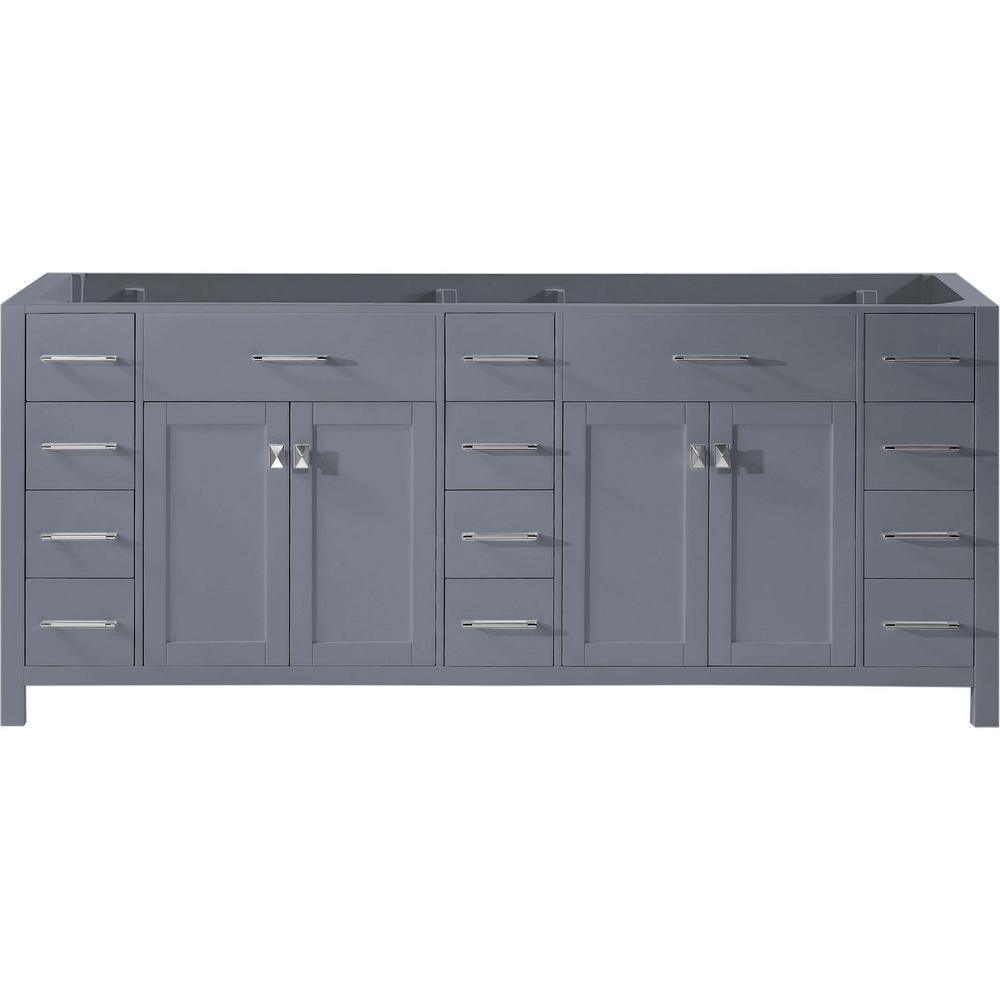 Caroline Parkway 72 in. W Bath Vanity Cabinet Only in White - Super Arbor