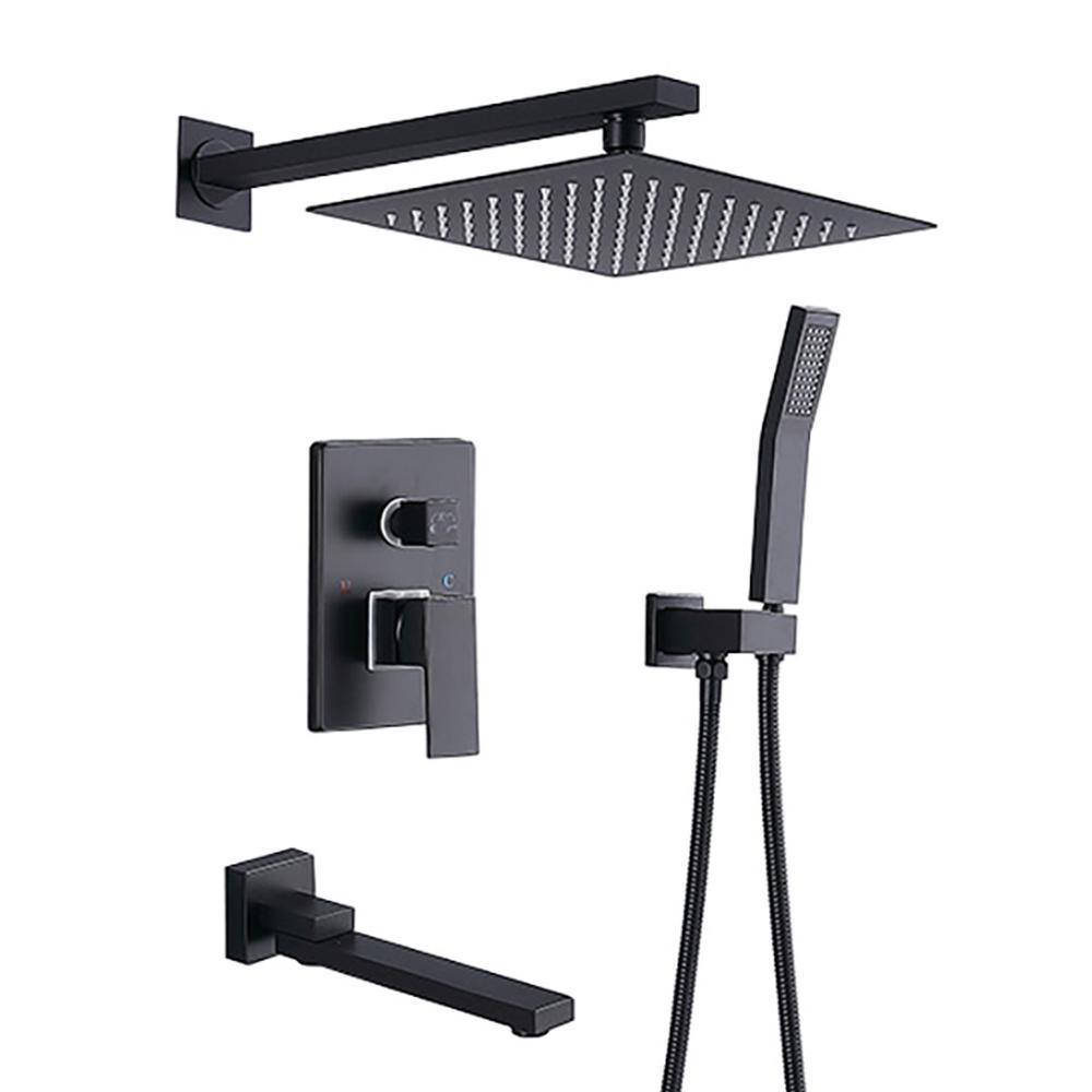 Pressure Balanced Complete Shower System with Rough-in Valve - Super Arbor