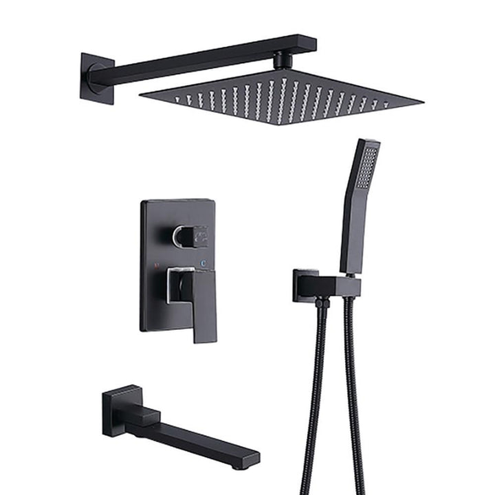 Pressure Balanced Complete Shower System with Rough-in Valve - Super Arbor