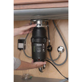 MOEN Prep Series 1/2 HP Continuous Feed Garbage Disposal with Power Cord and Universal Mount
