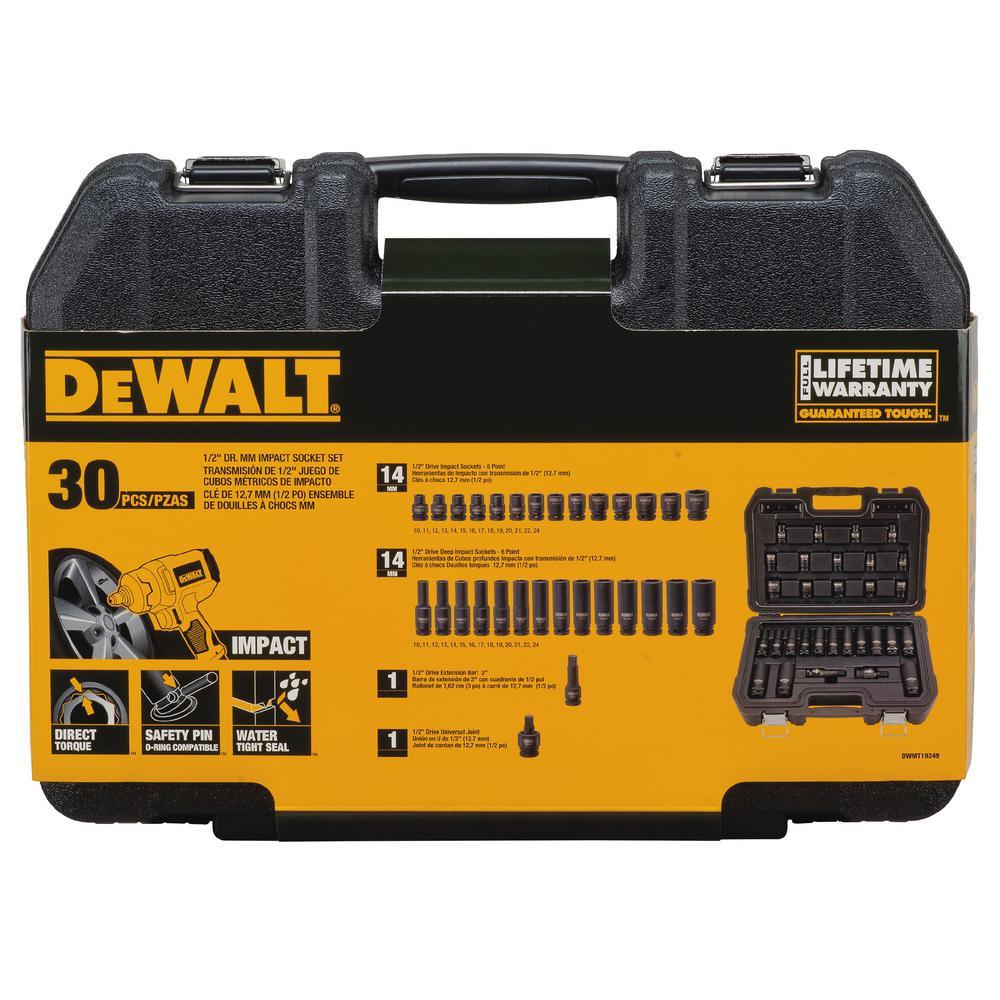 1/2 in. Drive Impact Socket Set (30-Piece) - Super Arbor