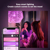 White and Color Ambiance A19 LED 60W Equivalent Dimmable Smart Wireless Light Bulb with Bluetooth - Super Arbor