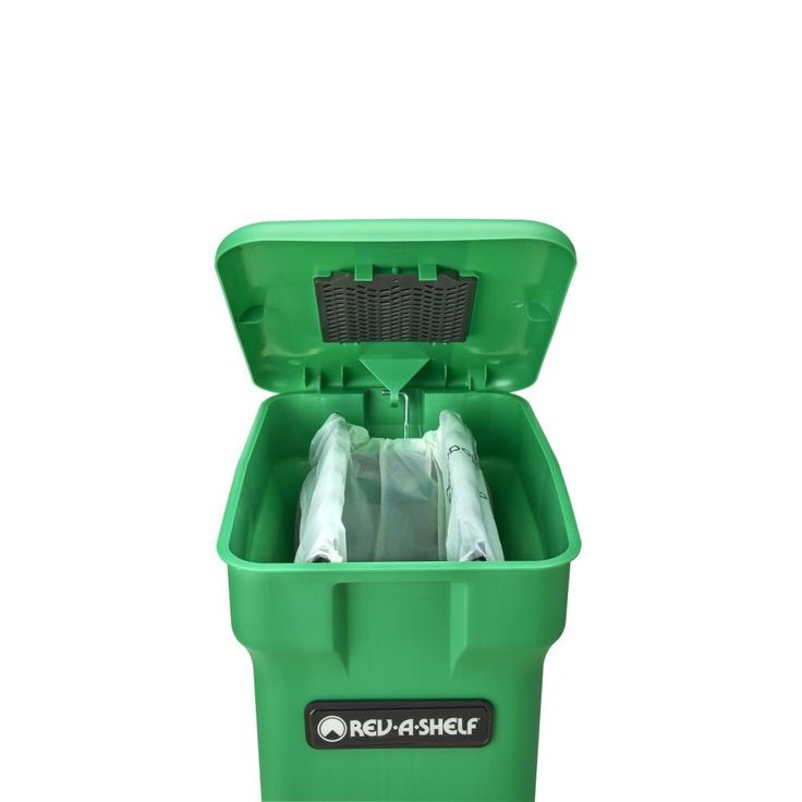 Rev-A-Shelf 35-Quart Plastic Soft Close Pull Out Trash Can