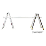 18 ft. Reach MPXA Aluminum Multi-Position Ladder with 300 lbs. Load Capacity Type IA Duty Rating - Super Arbor