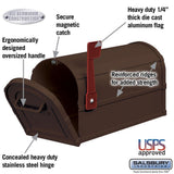 4800 Series Post-Mount Antique Rural Mailbox - Super Arbor