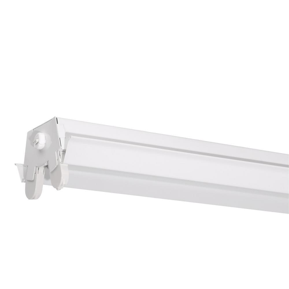 2-Light White T8 Fluorescent Residential Shop Light - Super Arbor