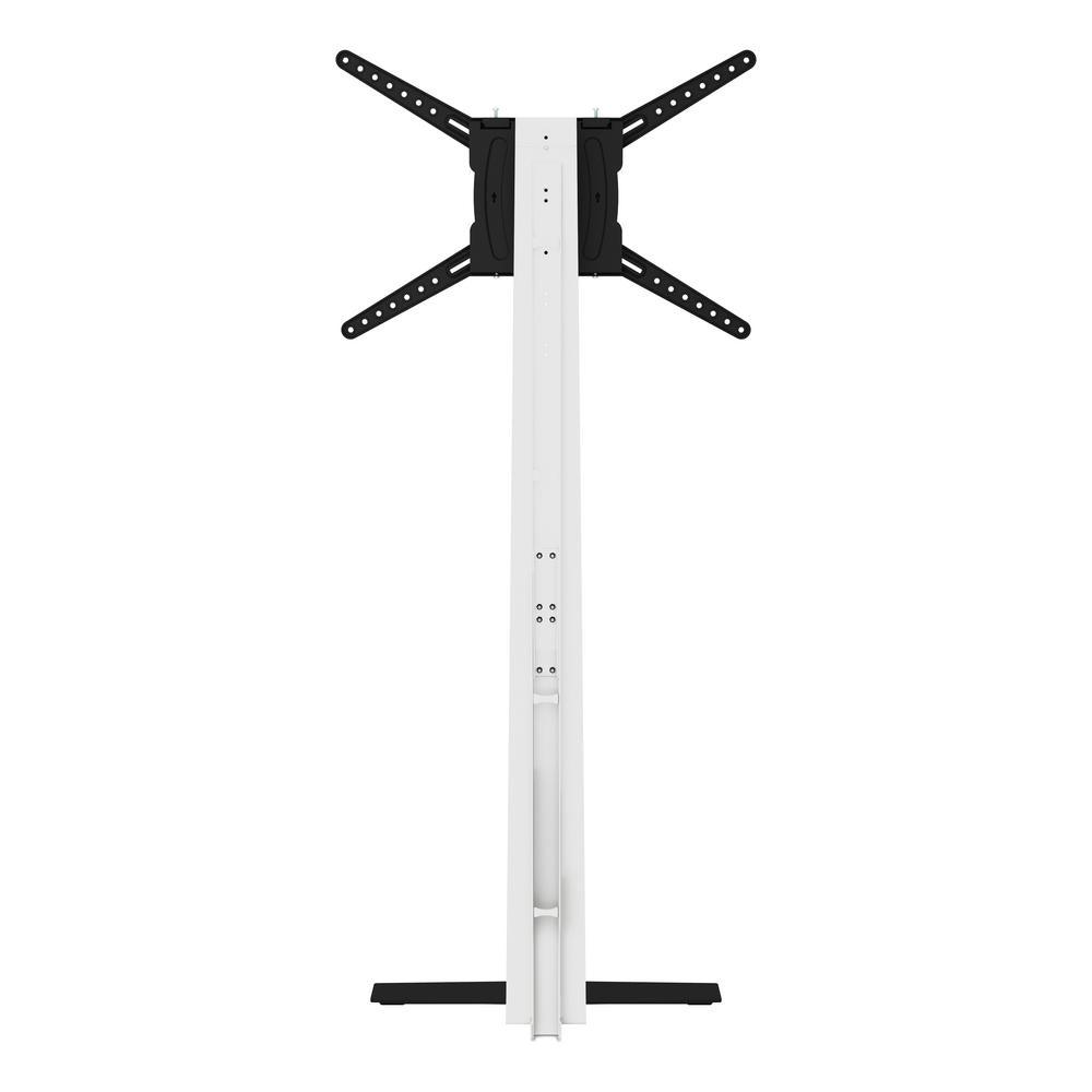 Universal Against the Wall Standing TV Mount in White - Super Arbor