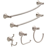 Delta Valdosta Satin Nickel Surface Mount Single Post Toilet Paper Holder