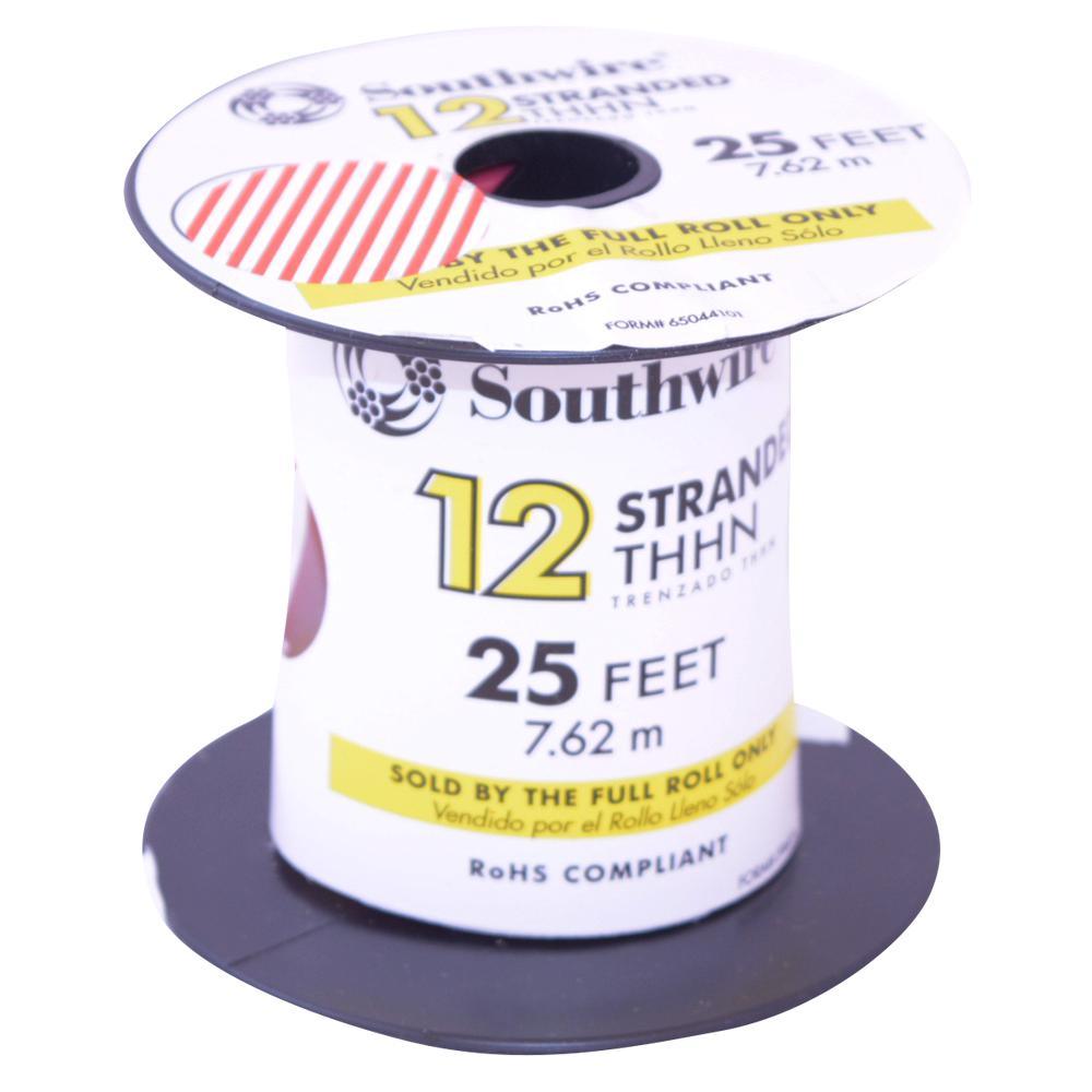 500 ft. 12 White Stranded CU THHN Wire - Super Arbor