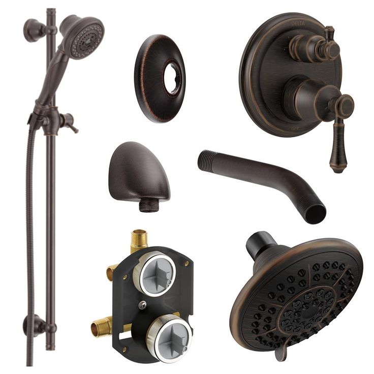 DELTA Linden Venetian Bronze Shower Bar System (Valve Included)