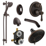 DELTA Linden Venetian Bronze Shower Bar System (Valve Included)