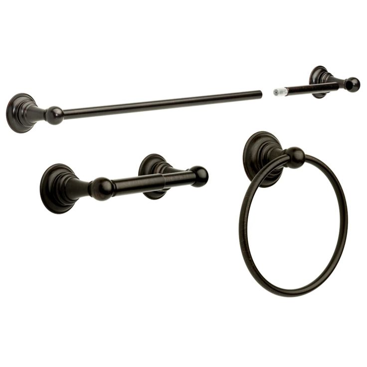 Delta 3-Piece Providence Venetian Bronze Decorative Bathroom Hardware Set