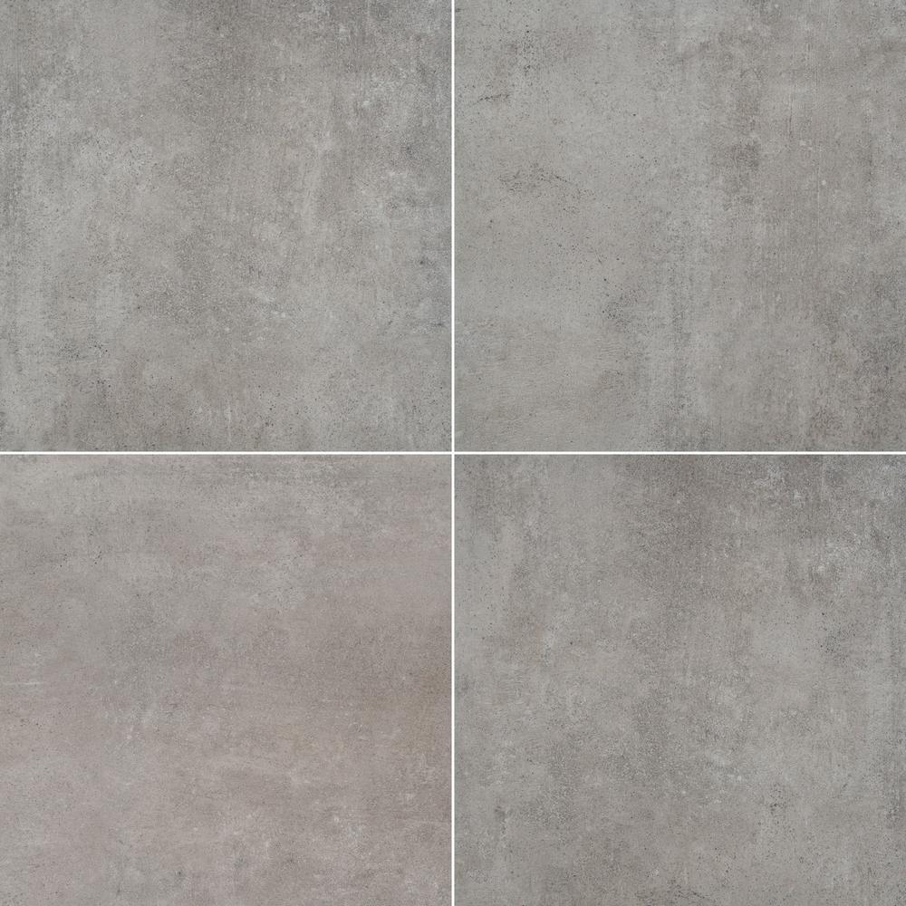 Porto Anthracite 16 in. x 16 in. x 0.79 in. Gray Porcelain Paver Tile (1.777 Sq. Ft.) - Super Arbor