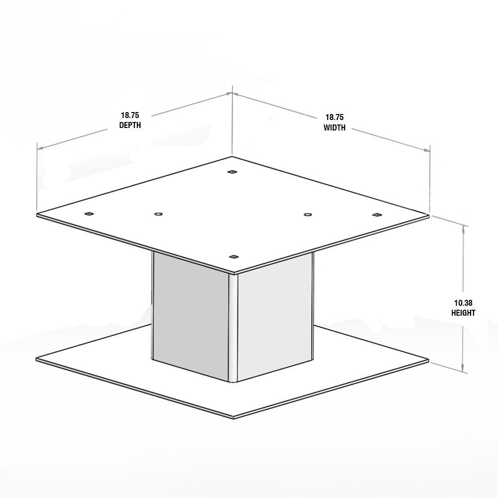 Deposit Vault with Pedestal in Black - Super Arbor