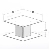 Deposit Vault with Pedestal in Black - Super Arbor