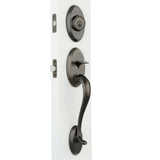 Shelburne Venetian Bronze Single Cylinder Door Handleset with Lido Door Lever Featuring SmartKey Security - Super Arbor